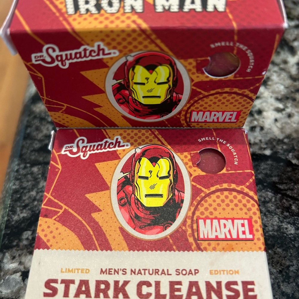 2 Dr. Squatch Iron Man Stark Cleanse Soap